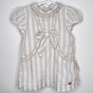 Jose Varon baby linen dress from Spain sz 18 m